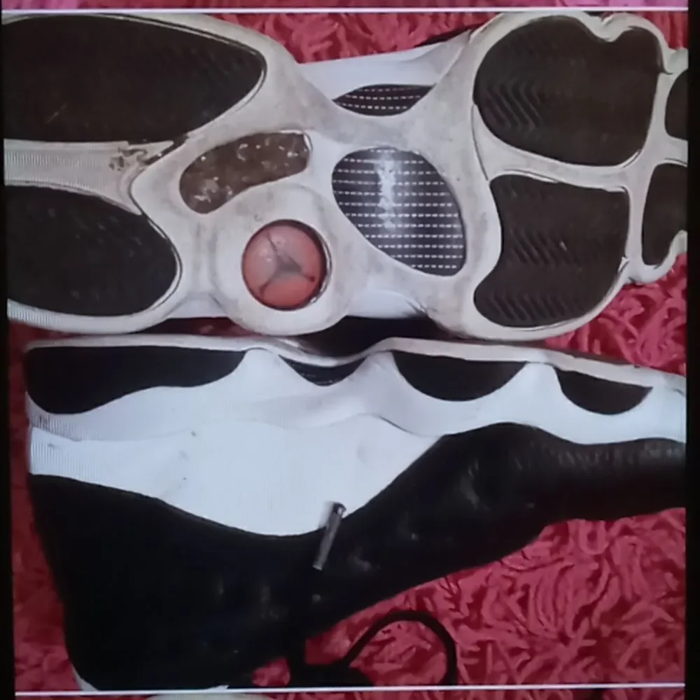 Vintage Black and white Jordans